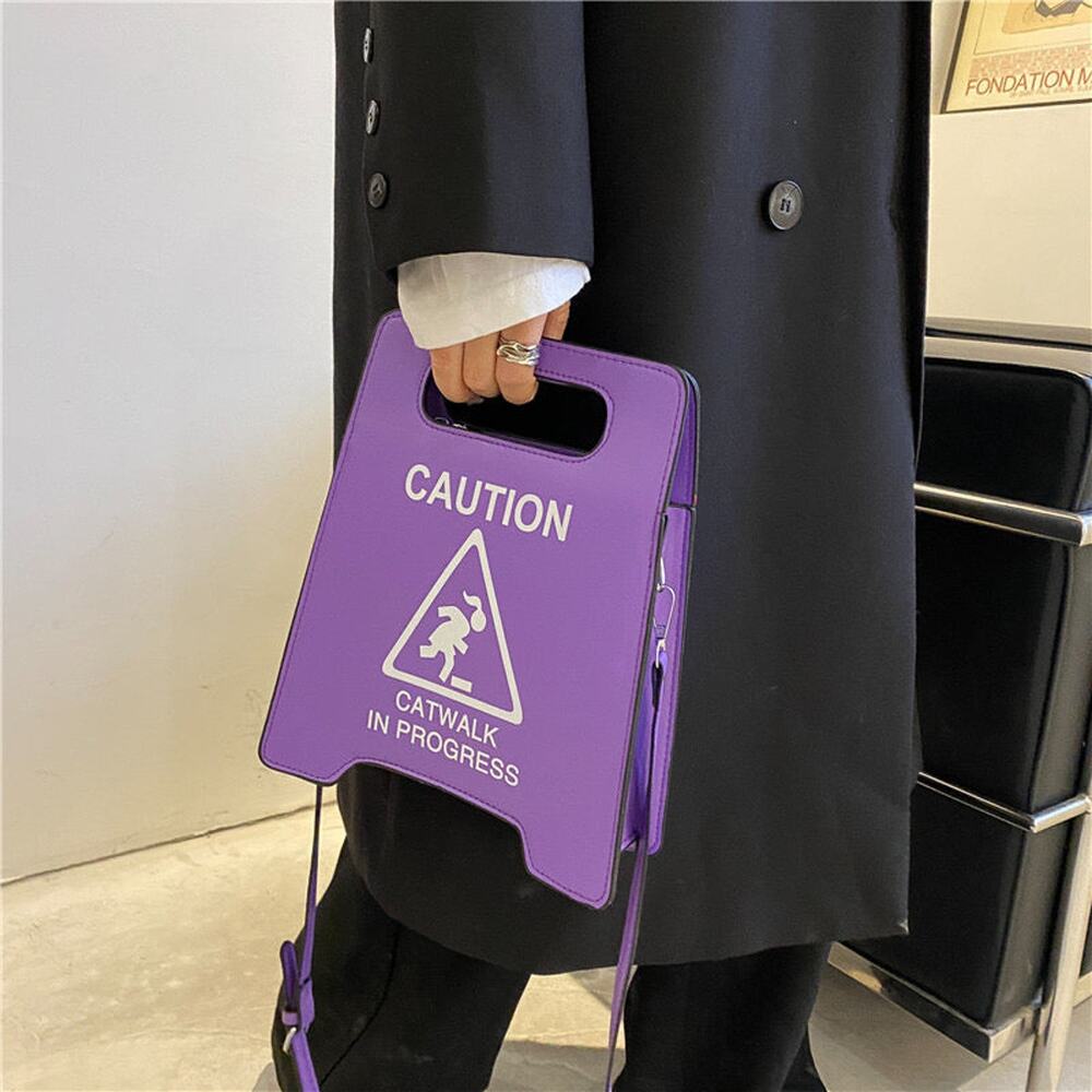 "Caution" Design Handbag - Picture 9 of 14